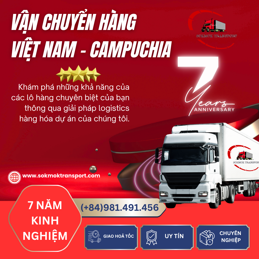 Dịch vụ Gửi hàng Việt Nam - Campuchia tại Vận Tải SokMok